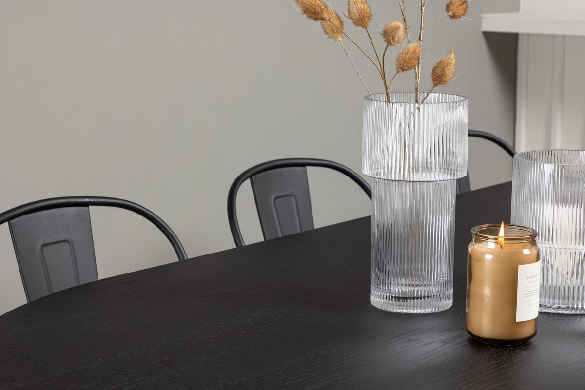 Bootcut Matbord med Tempe Stolarna – 115x230