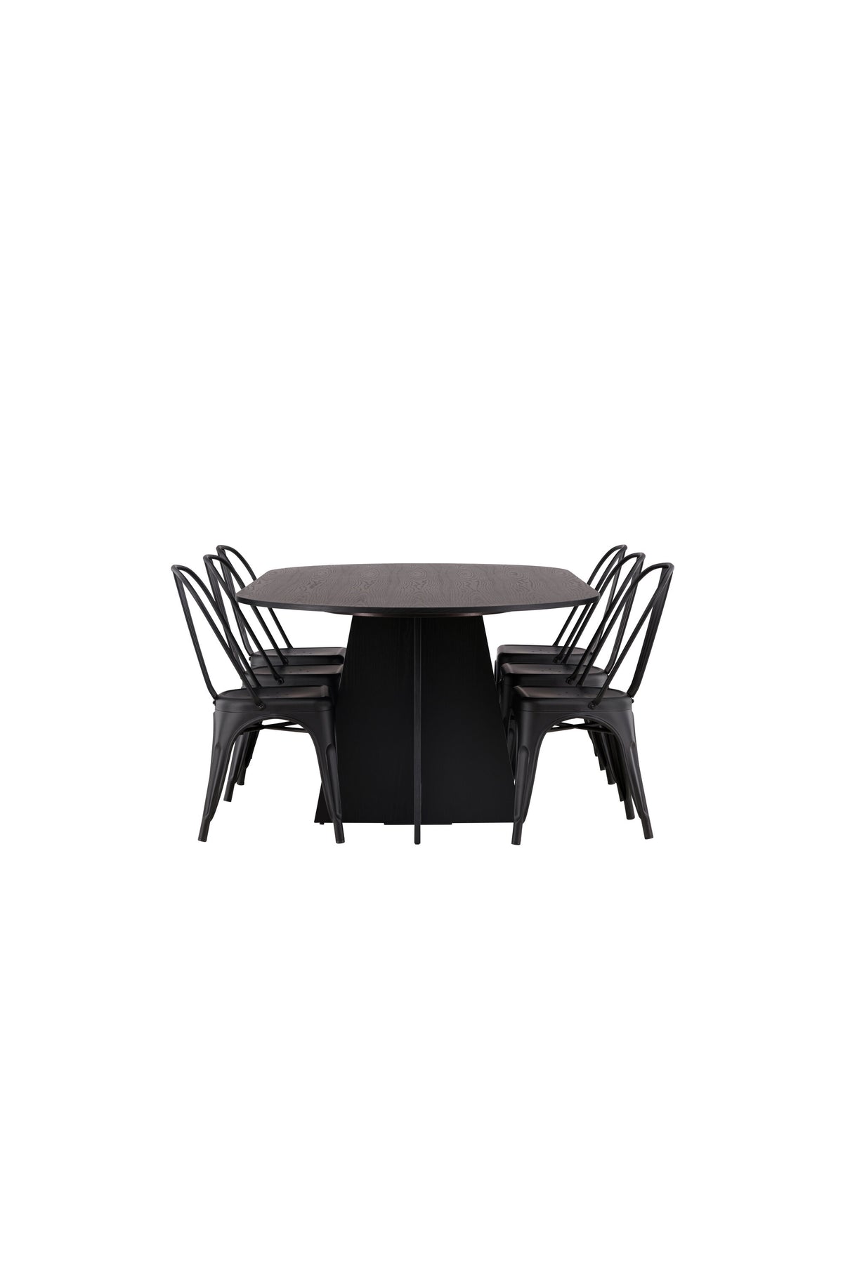 Bootcut Matbord med Tempe Stolarna – 115x230