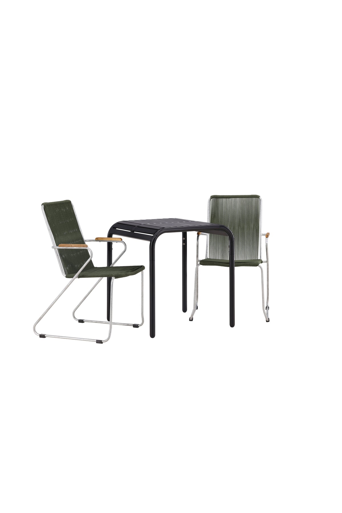 Borneo Rektangulär Matgrupp – Bord: 75x70x70 Stol: 63x93x60