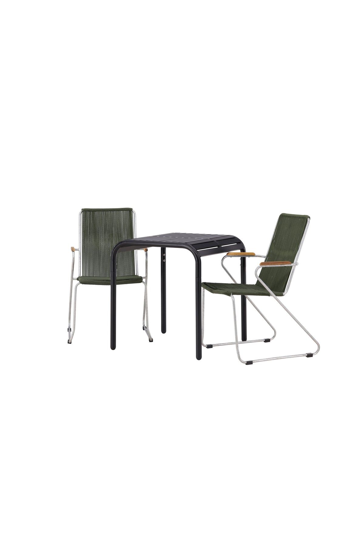 Borneo Rektangulär Matgrupp – Bord: 75x70x70 Stol: 63x93x60