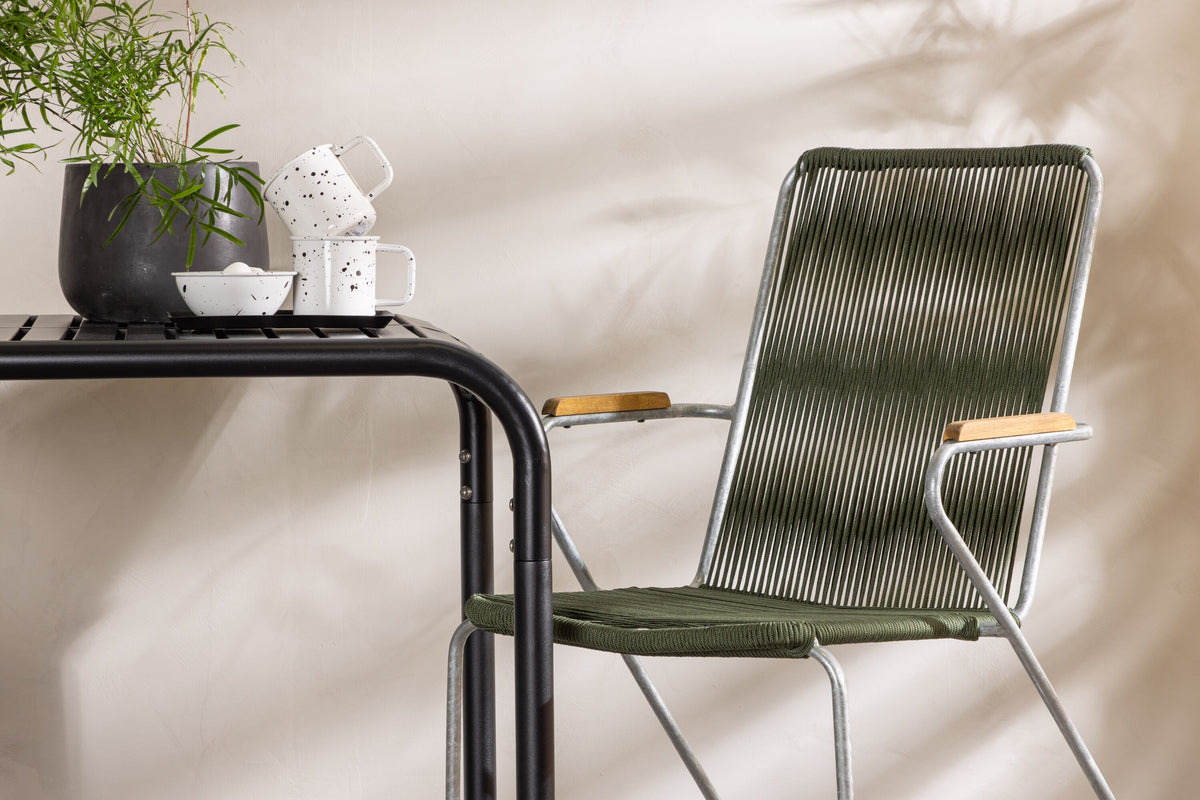 Borneo Rektangulär Matgrupp – Bord: 75x70x70 Stol: 63x93x60
