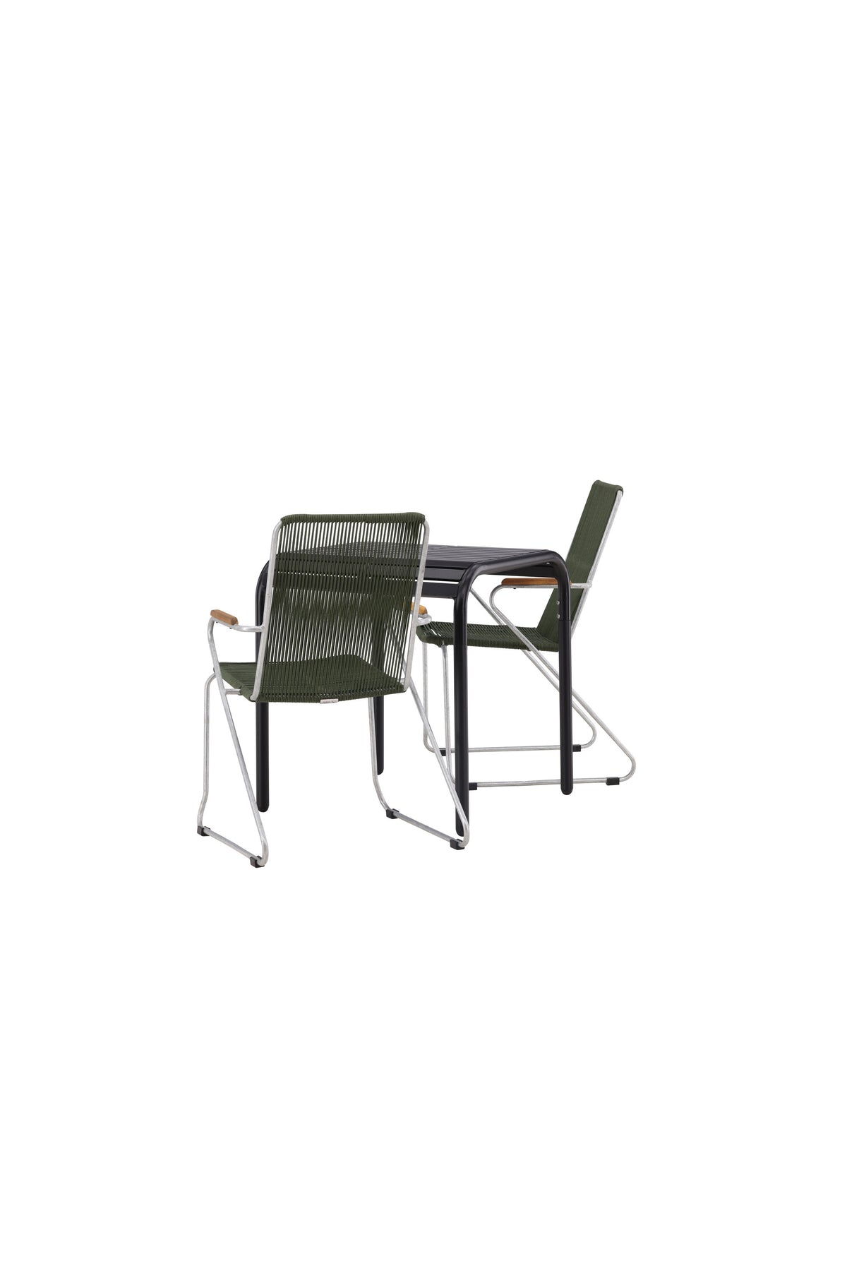 Borneo Rektangulär Matgrupp – Bord: 75x70x70 Stol: 63x93x60
