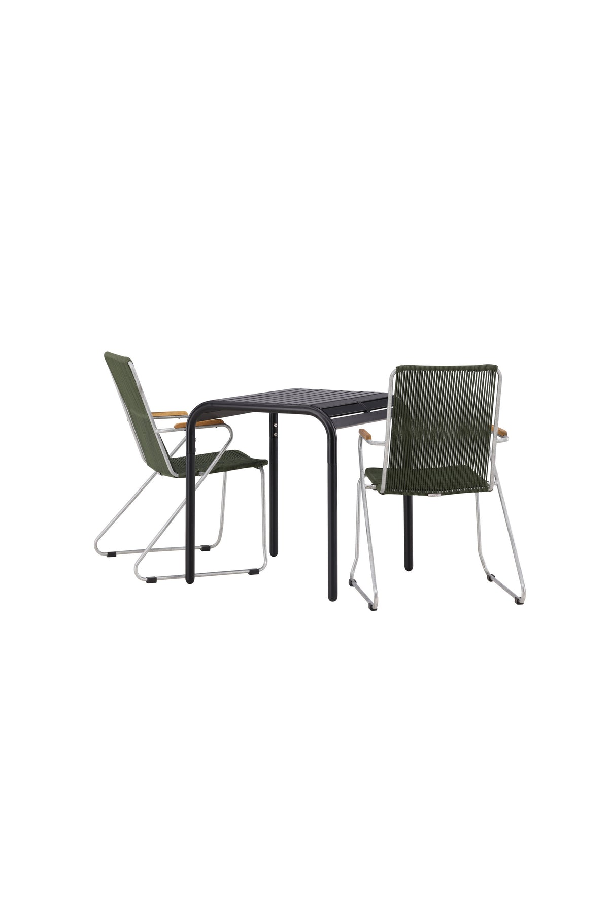 Borneo Rektangulär Matgrupp – Bord: 75x70x70 Stol: 63x93x60