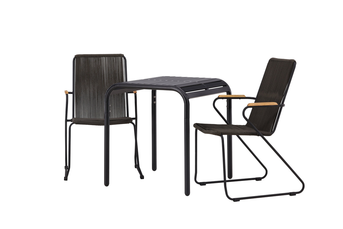 Borneo Rektangulär Matgrupp – Bord: 75x70x70 Stol: 63x93x60