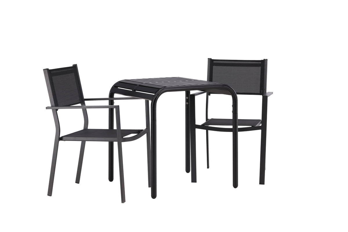 Borneo Rektangulär Matgrupp – Bord: 75x70x70 Stol: 60,5x88x56,5