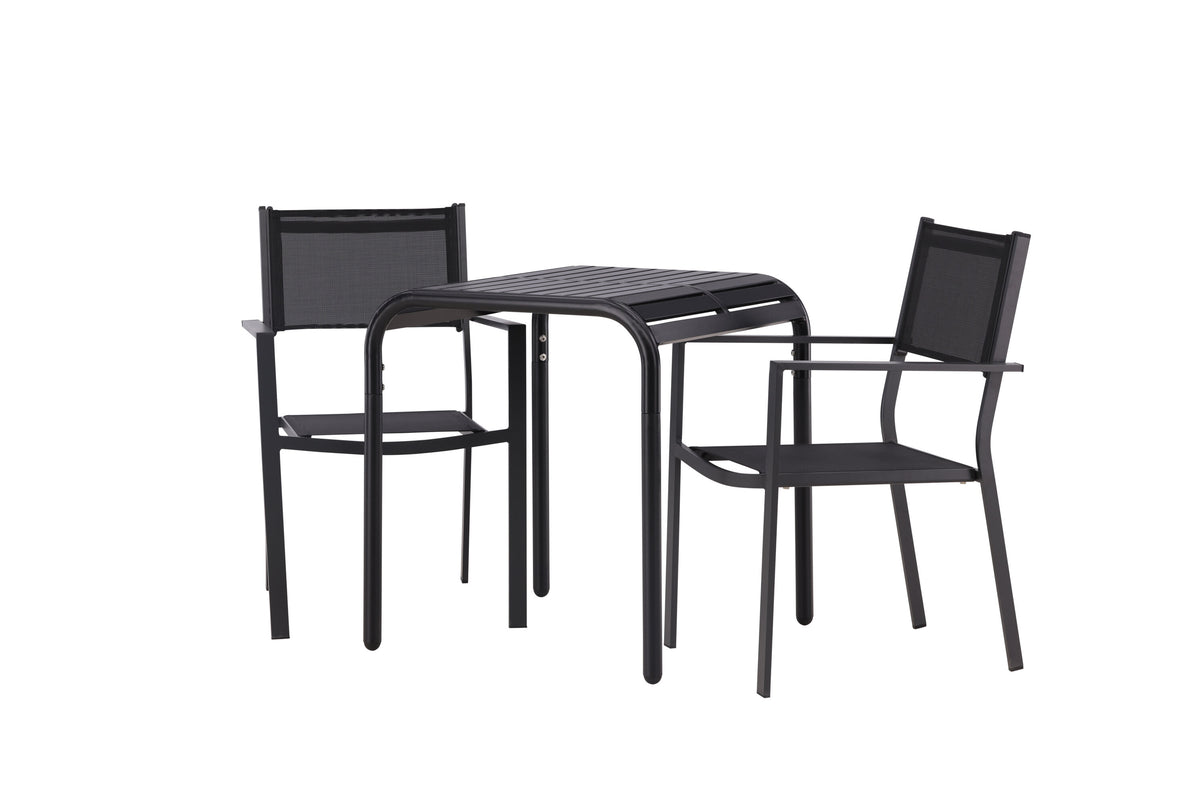 Borneo Rektangulär Matgrupp – Bord: 75x70x70 Stol: 60,5x88x56,5