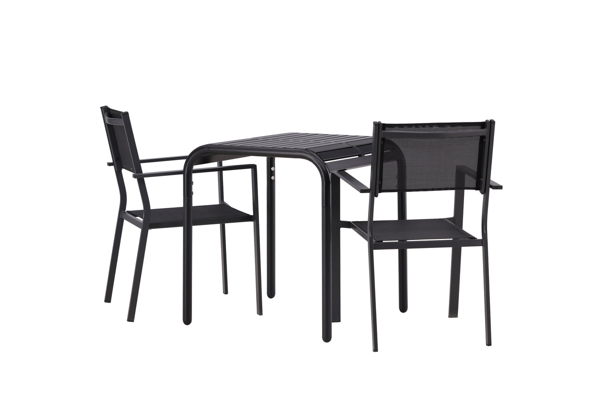 Borneo Rektangulär Matgrupp – Bord: 75x70x70 Stol: 60,5x88x56,5
