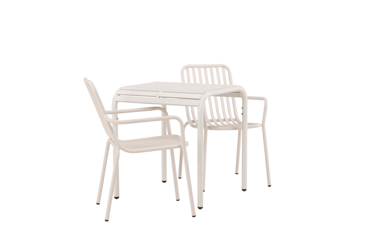 Borneo Rektangulär Matgrupp – Bord: 75x70x70 Stol: 64x85x57