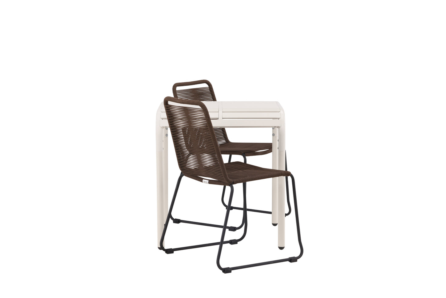 Borneo Rektangulär Matgrupp – Bord: 75x70x70 Stol: 59x86x57