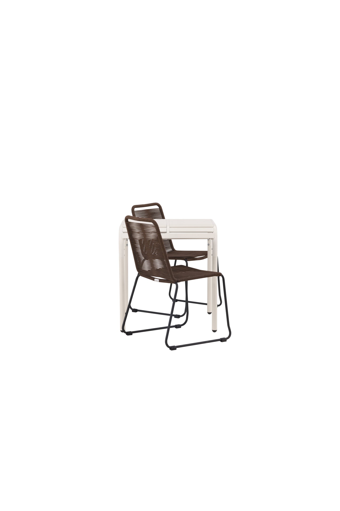 Borneo Rektangulär Matgrupp – Bord: 75x70x70 Stol: 59x86x57