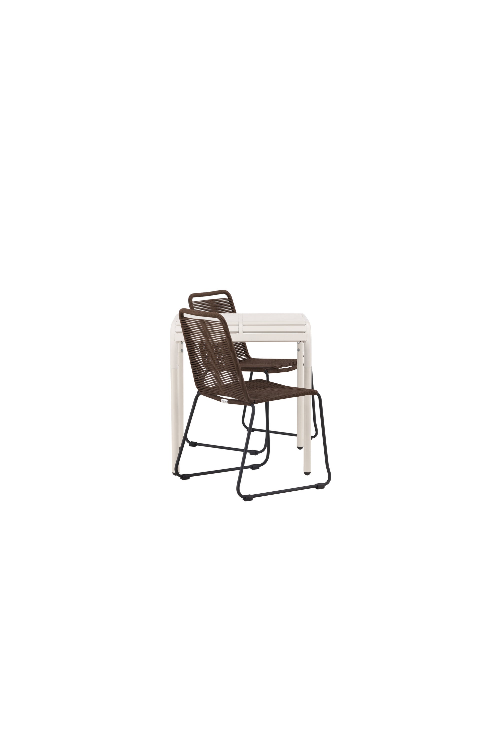 Borneo Rektangulär Matgrupp – Bord: 75x70x70 Stol: 59x86x57