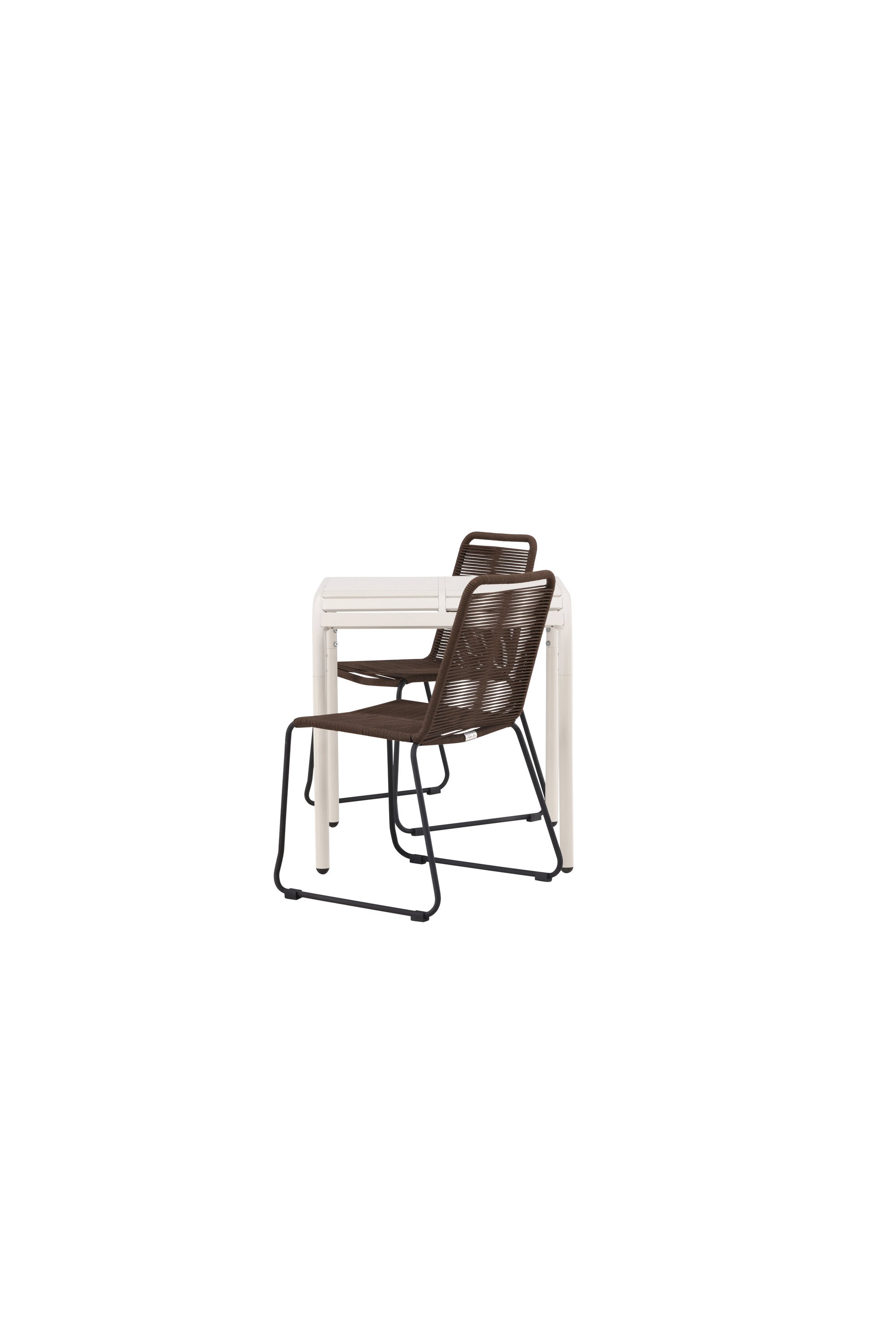 Borneo Rektangulär Matgrupp – Bord: 75x70x70 Stol: 59x86x57