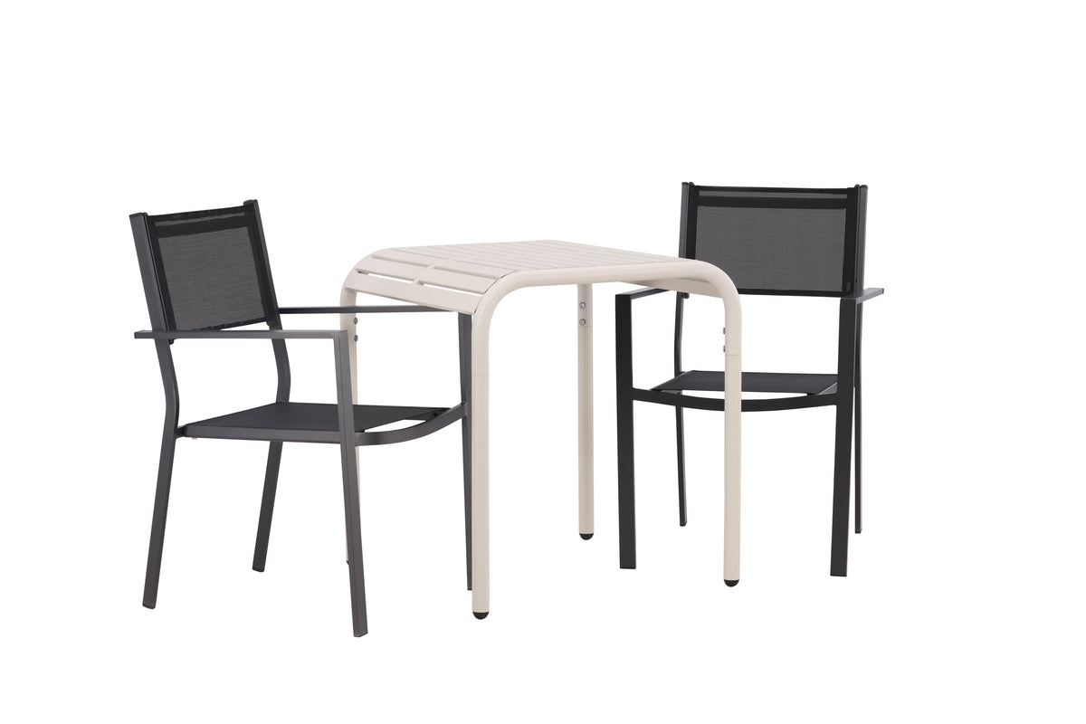 Borneo Rektangulär Matgrupp – Bord: 75x70x70 Stol: 60,5x88x56,5