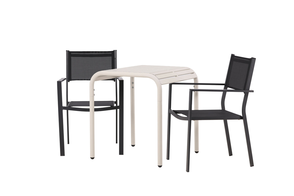 Borneo Rektangulär Matgrupp – Bord: 75x70x70 Stol: 60,5x88x56,5