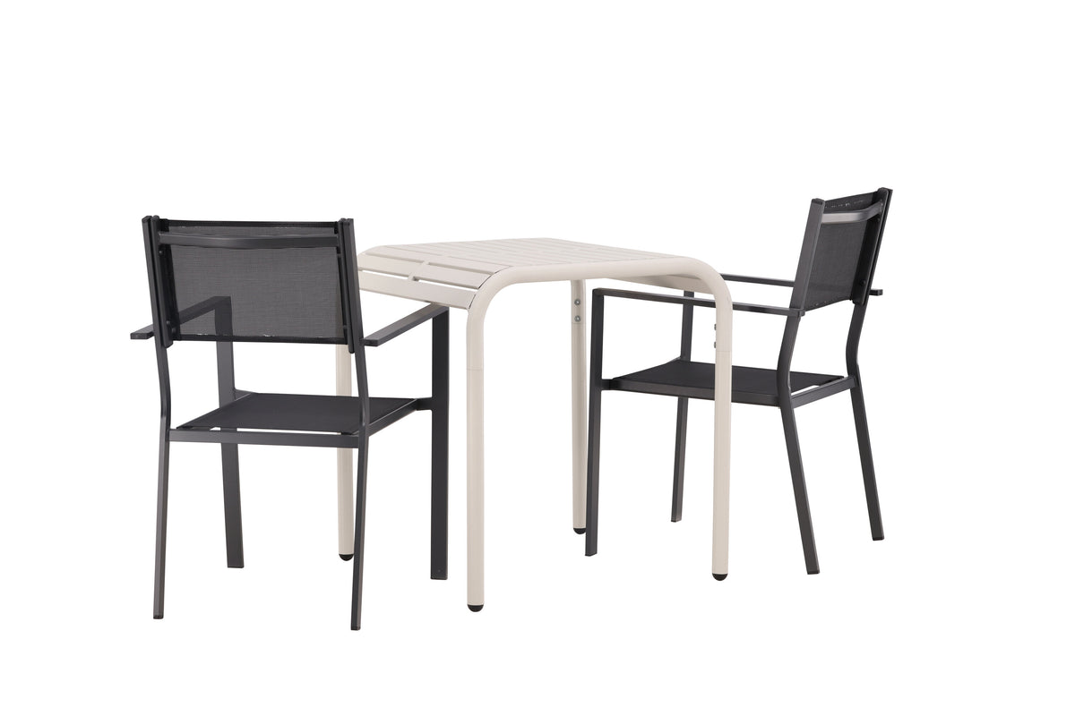 Borneo Rektangulär Matgrupp – Bord: 75x70x70 Stol: 60,5x88x56,5