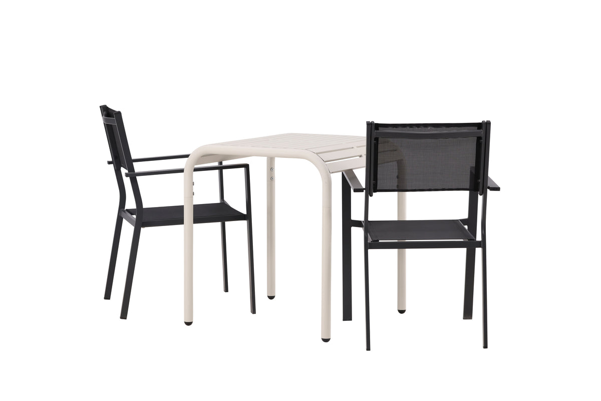 Borneo Rektangulär Matgrupp – Bord: 75x70x70 Stol: 60,5x88x56,5