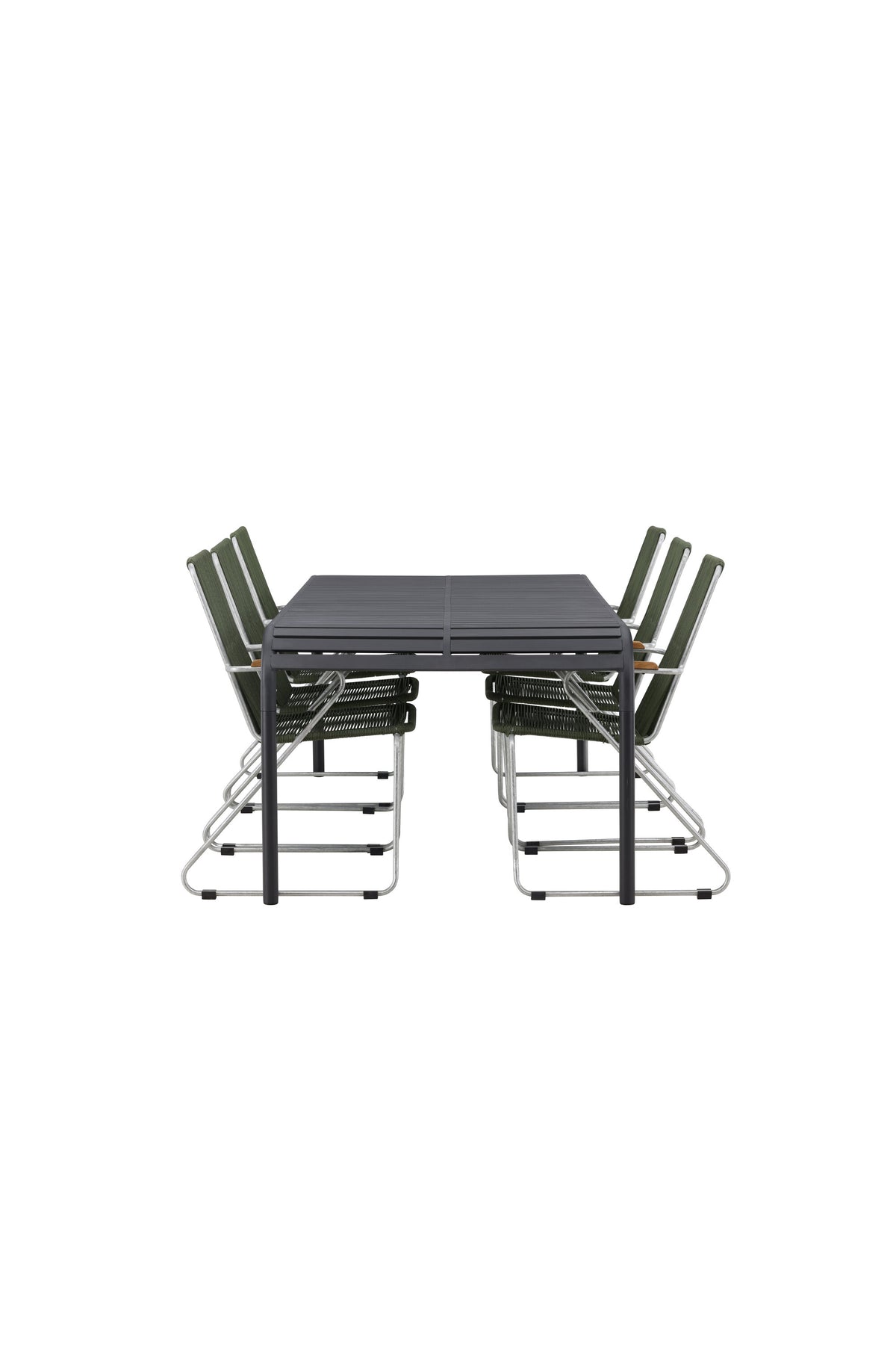 Borneo Matbord med Bois Stolarna – Bord: 75x200x100 Stol: 63x93x60