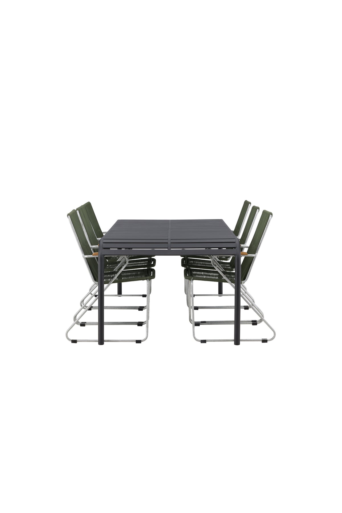 Borneo Matbord med Bois Stolarna – Bord: 75x200x100 Stol: 63x93x60
