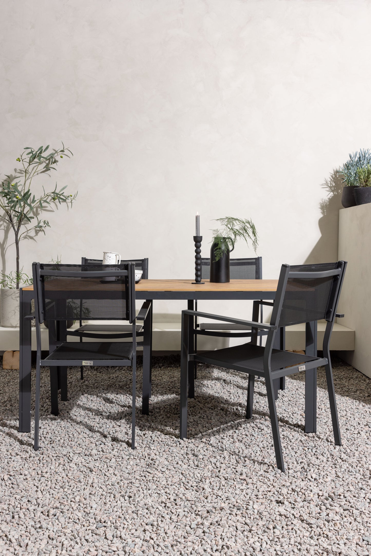 Break Matbord med Copacabana Stolarna – Bord: 74x150x90 Stol: 60,5x88x56,5