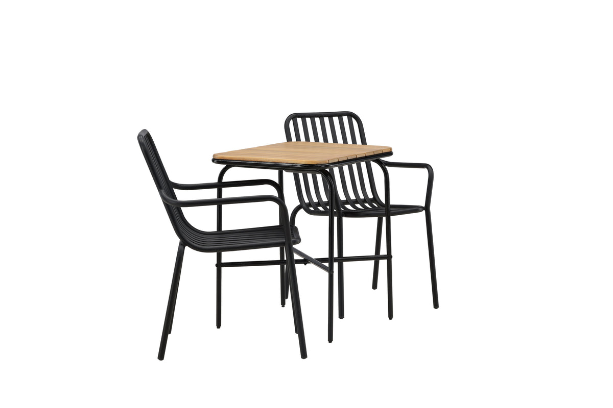 Holmbeck Rektangulär Matgrupp – Bord: 74x70x88 Stol: 64x85x57