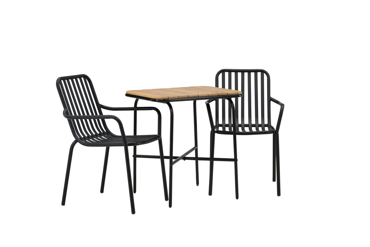 Holmbeck Rektangulär Matgrupp – Bord: 74x70x88 Stol: 64x85x57