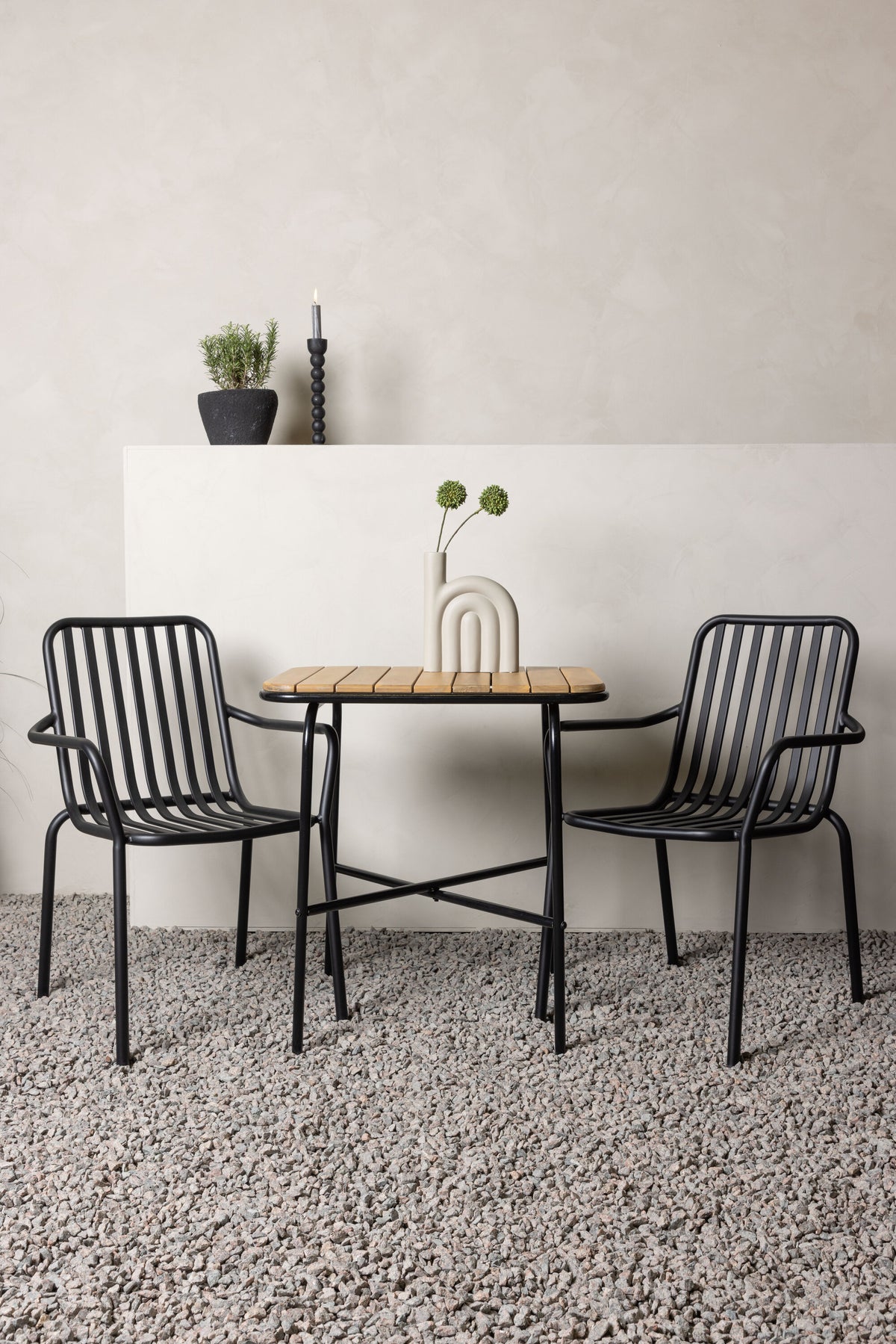 Holmbeck Rektangulär Matgrupp – Bord: 74x70x88 Stol: 64x85x57