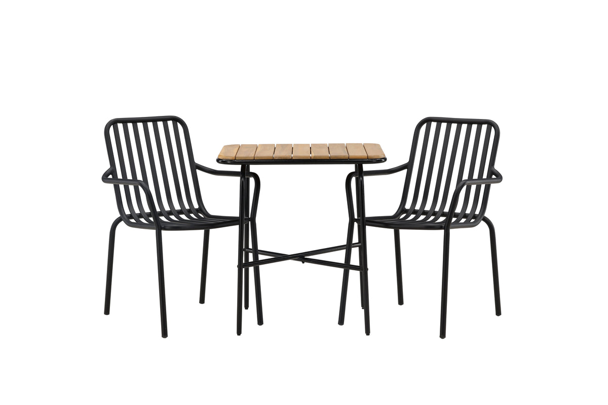 Holmbeck Rektangulär Matgrupp – Bord: 74x70x88 Stol: 64x85x57