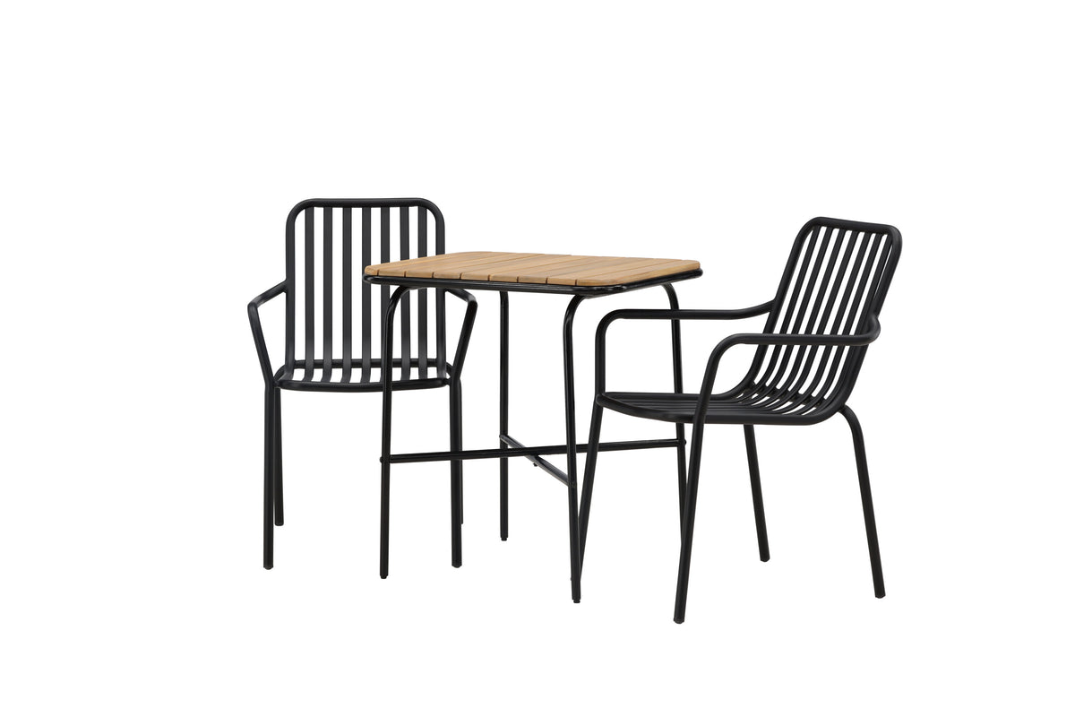 Holmbeck Rektangulär Matgrupp – Bord: 74x70x88 Stol: 64x85x57