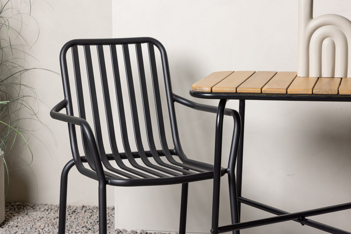 Holmbeck Rektangulär Matgrupp – Bord: 74x70x88 Stol: 64x85x57