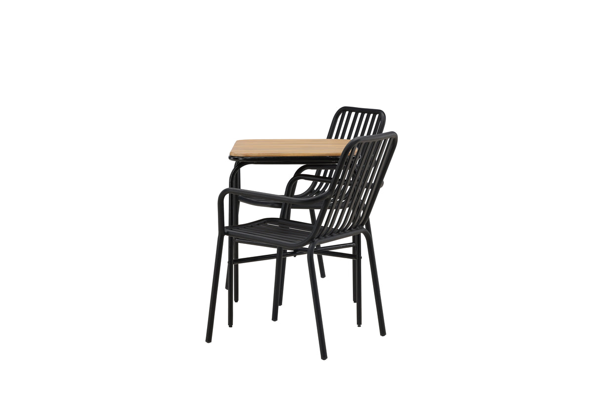 Holmbeck Rektangulär Matgrupp – Bord: 74x70x88 Stol: 64x85x57