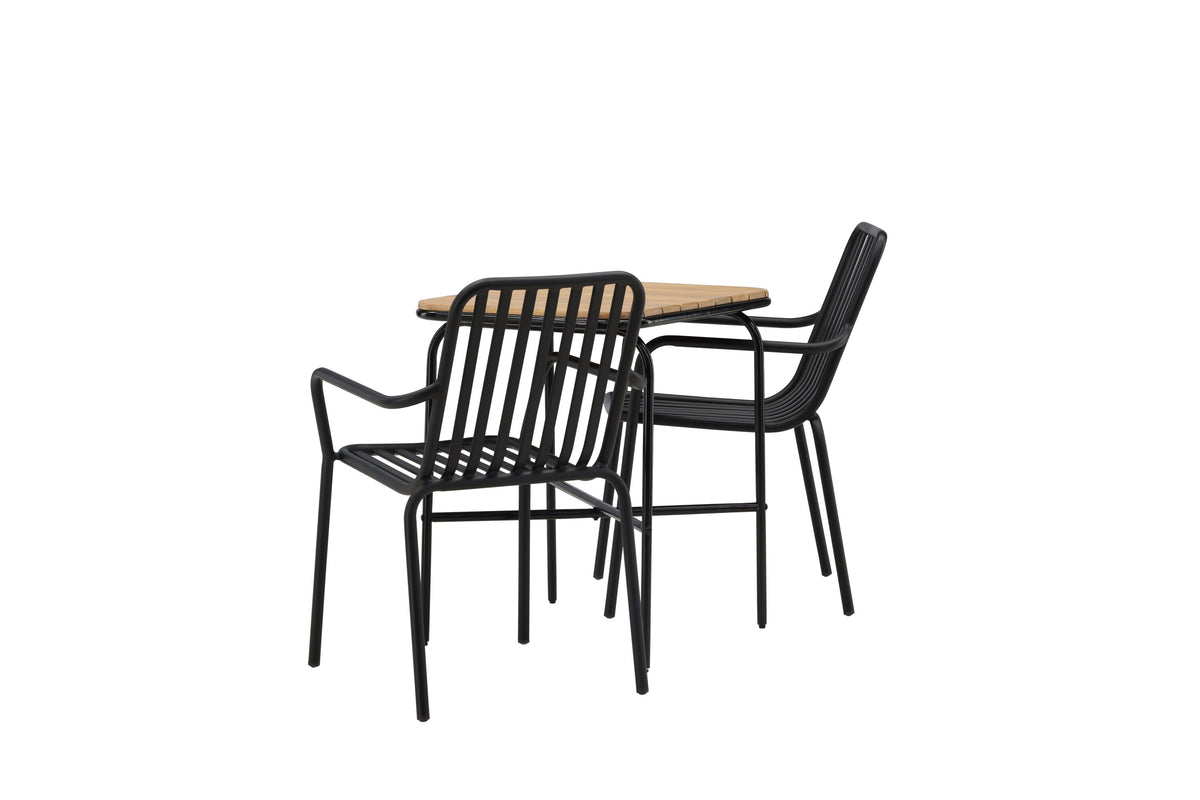 Holmbeck Rektangulär Matgrupp – Bord: 74x70x88 Stol: 64x85x57