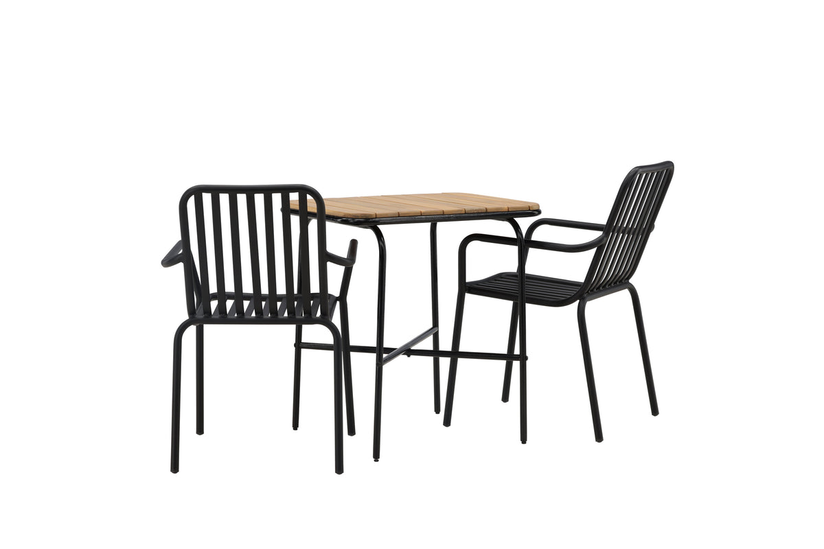 Holmbeck Rektangulär Matgrupp – Bord: 74x70x88 Stol: 64x85x57