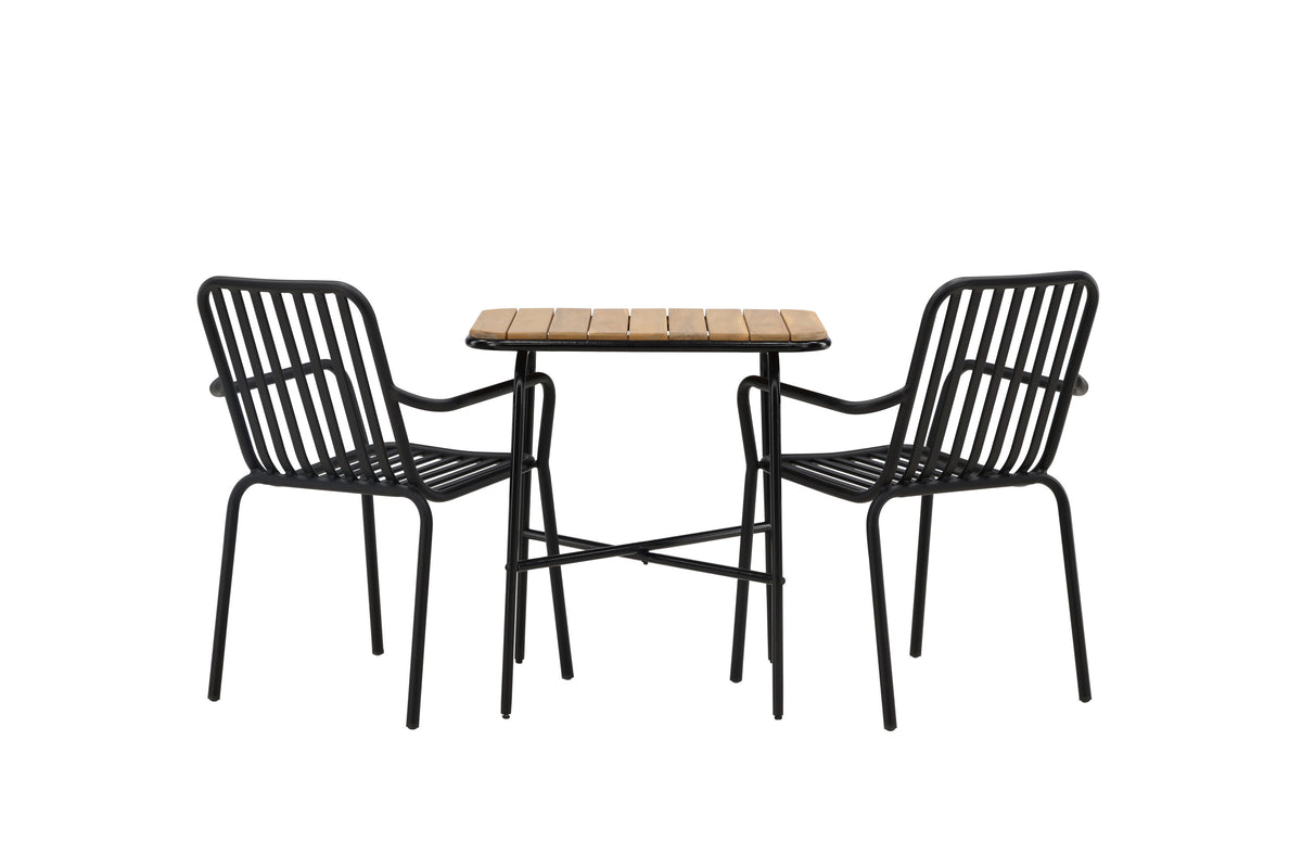 Holmbeck Rektangulär Matgrupp – Bord: 74x70x88 Stol: 64x85x57