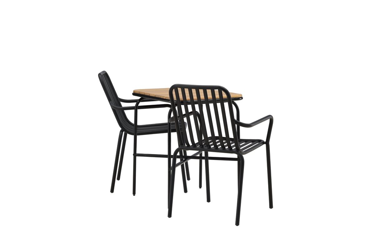 Holmbeck Rektangulär Matgrupp – Bord: 74x70x88 Stol: 64x85x57
