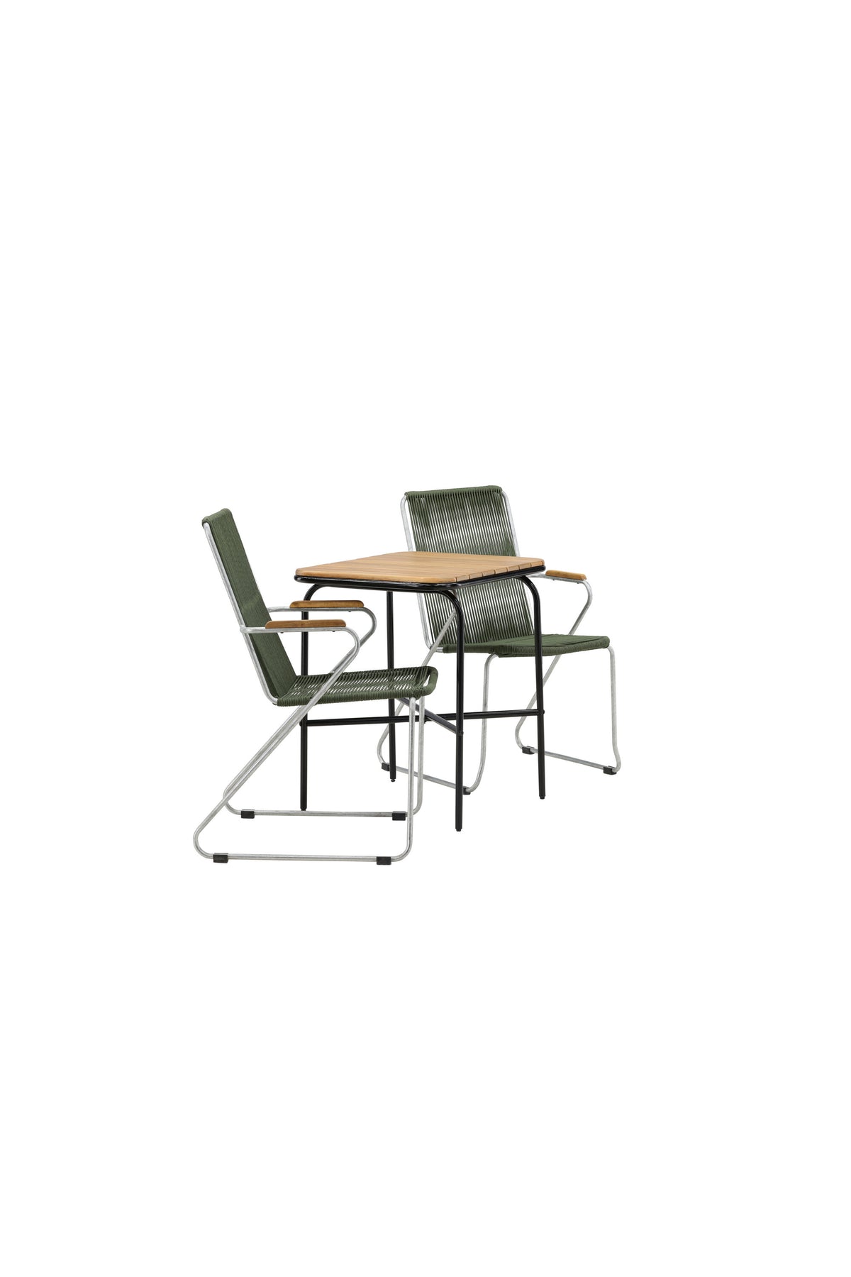 Holmbeck Rektangulär Matgrupp – Bord: 74x70x88 Stol: 63x93x60