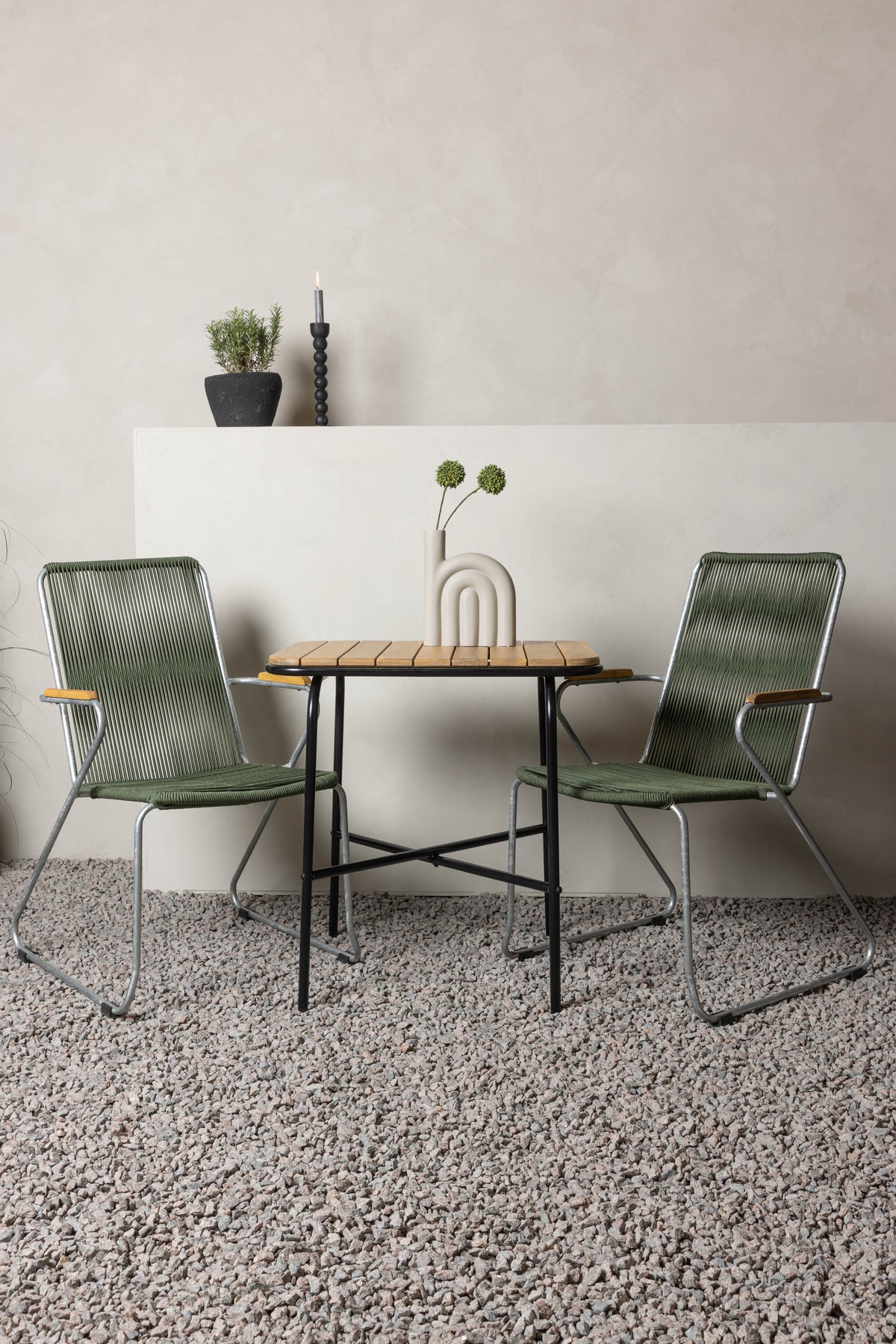 Holmbeck Rektangulär Matgrupp – Bord: 74x70x88 Stol: 63x93x60