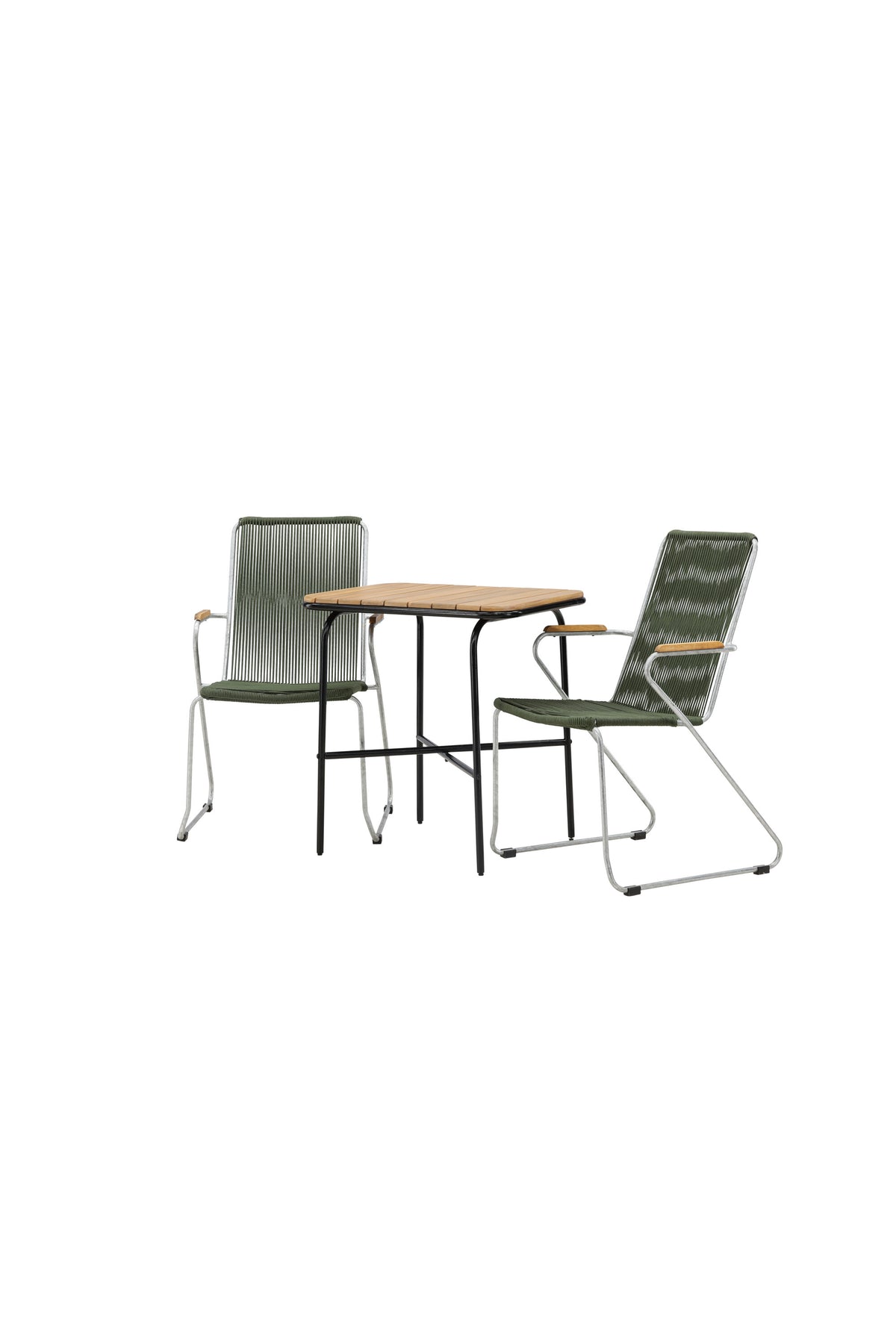 Holmbeck Rektangulär Matgrupp – Bord: 74x70x88 Stol: 63x93x60