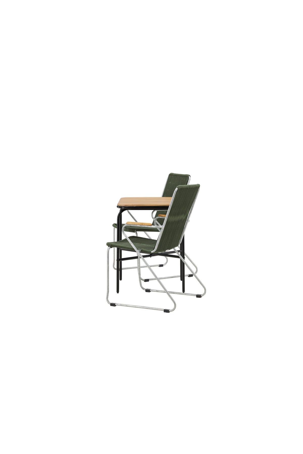 Holmbeck Rektangulär Matgrupp – Bord: 74x70x88 Stol: 63x93x60