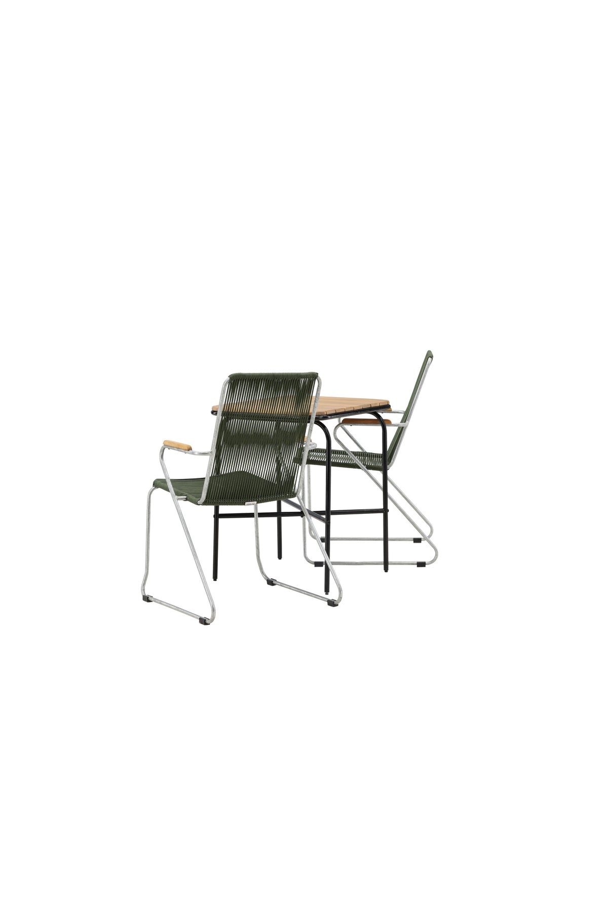 Holmbeck Rektangulär Matgrupp – Bord: 74x70x88 Stol: 63x93x60