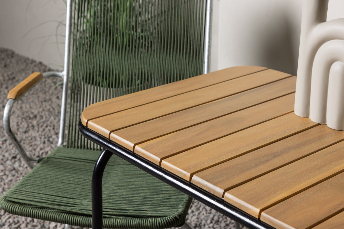Holmbeck Rektangulär Matgrupp – Bord: 74x70x88 Stol: 63x93x60