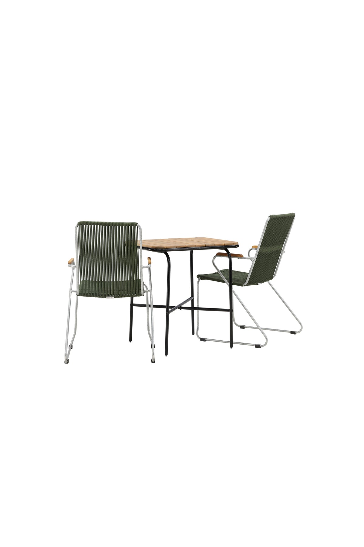 Holmbeck Rektangulär Matgrupp – Bord: 74x70x88 Stol: 63x93x60