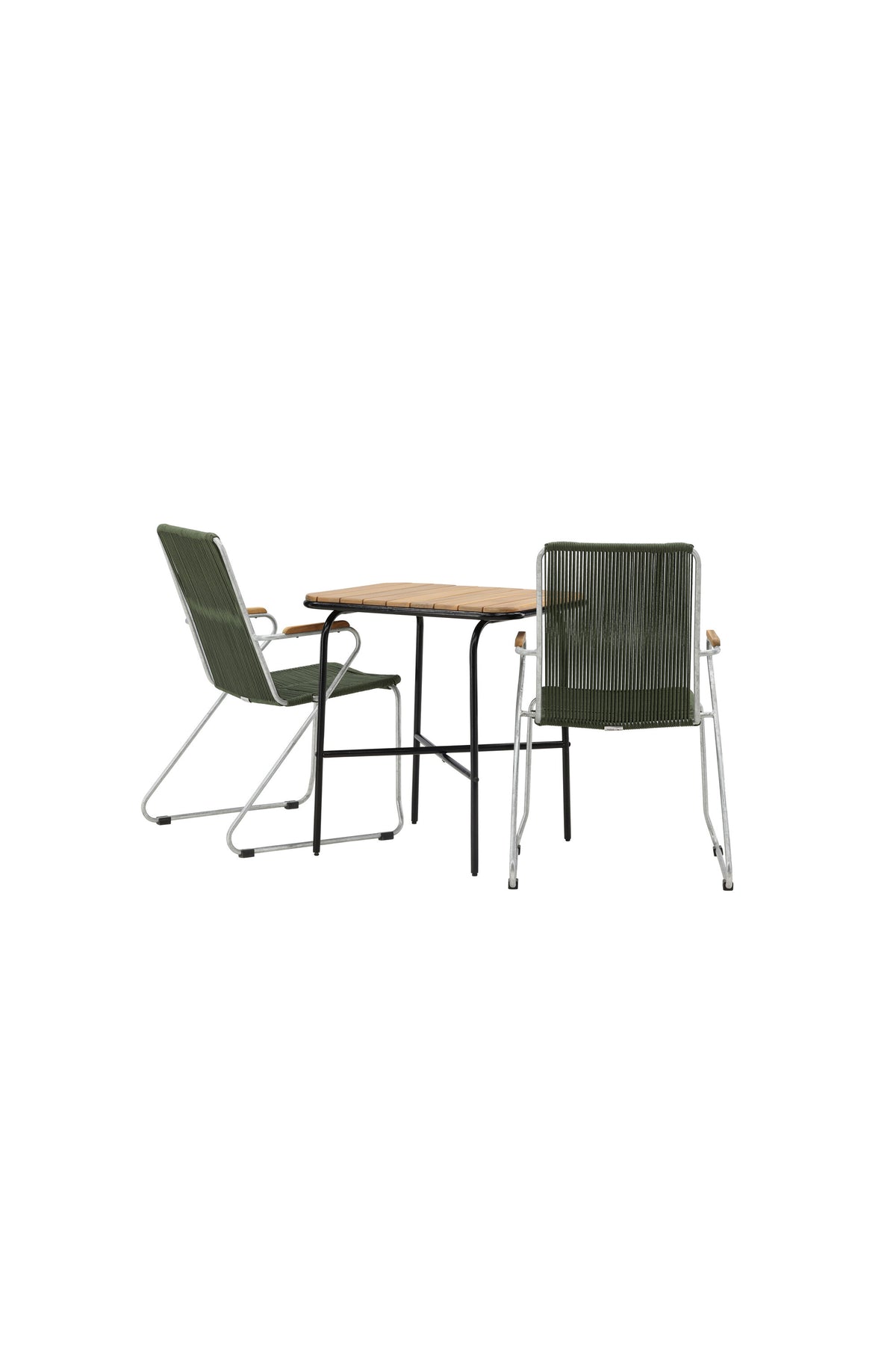 Holmbeck Rektangulär Matgrupp – Bord: 74x70x88 Stol: 63x93x60