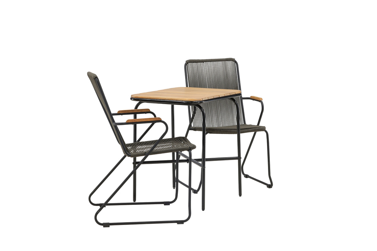 Holmbeck Rektangulär Matgrupp – Bord: 74x70x88 Stol: 63x93x60