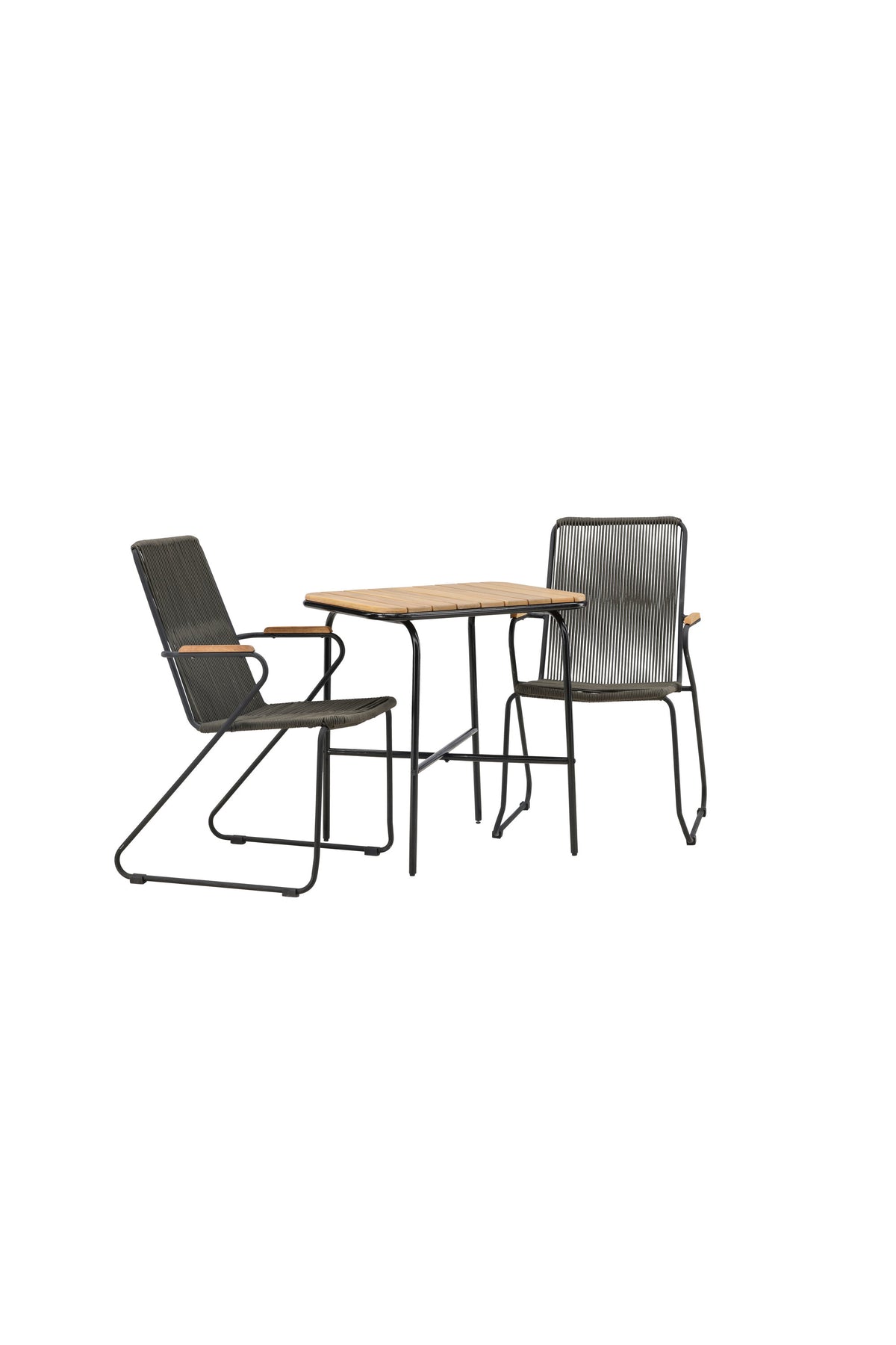 Holmbeck Rektangulär Matgrupp – Bord: 74x70x88 Stol: 63x93x60