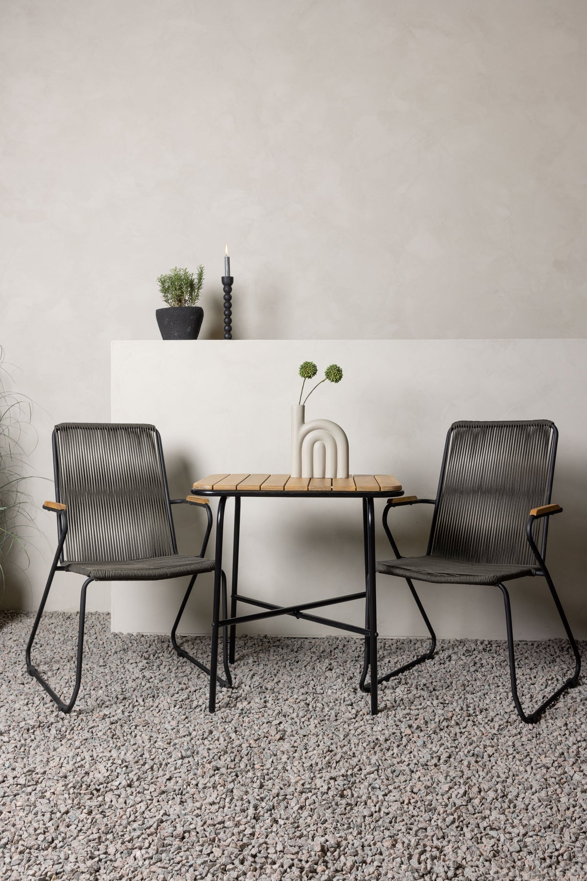 Holmbeck Rektangulär Matgrupp – Bord: 74x70x88 Stol: 63x93x60