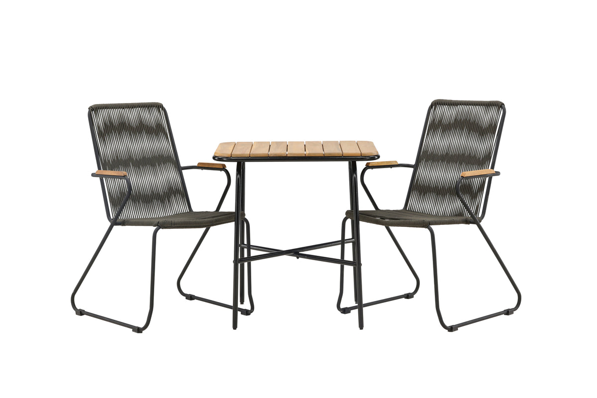 Holmbeck Rektangulär Matgrupp – Bord: 74x70x88 Stol: 63x93x60