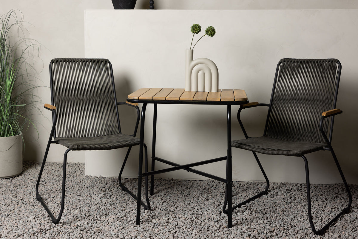 Holmbeck Rektangulär Matgrupp – Bord: 74x70x88 Stol: 63x93x60