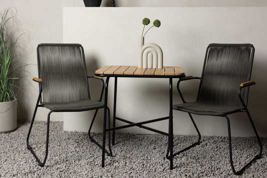 Holmbeck Rektangulär Matgrupp – Bord: 74x70x88 Stol: 63x93x60