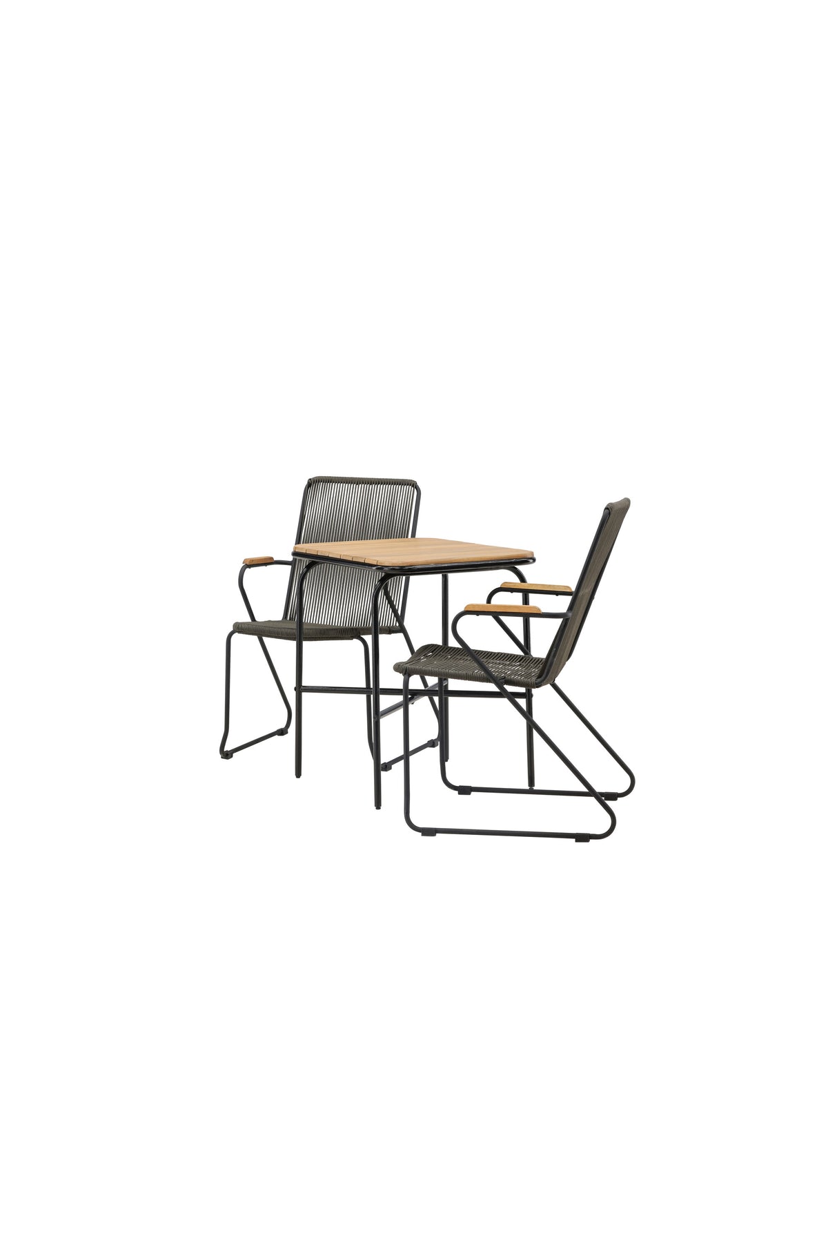 Holmbeck Rektangulär Matgrupp – Bord: 74x70x88 Stol: 63x93x60