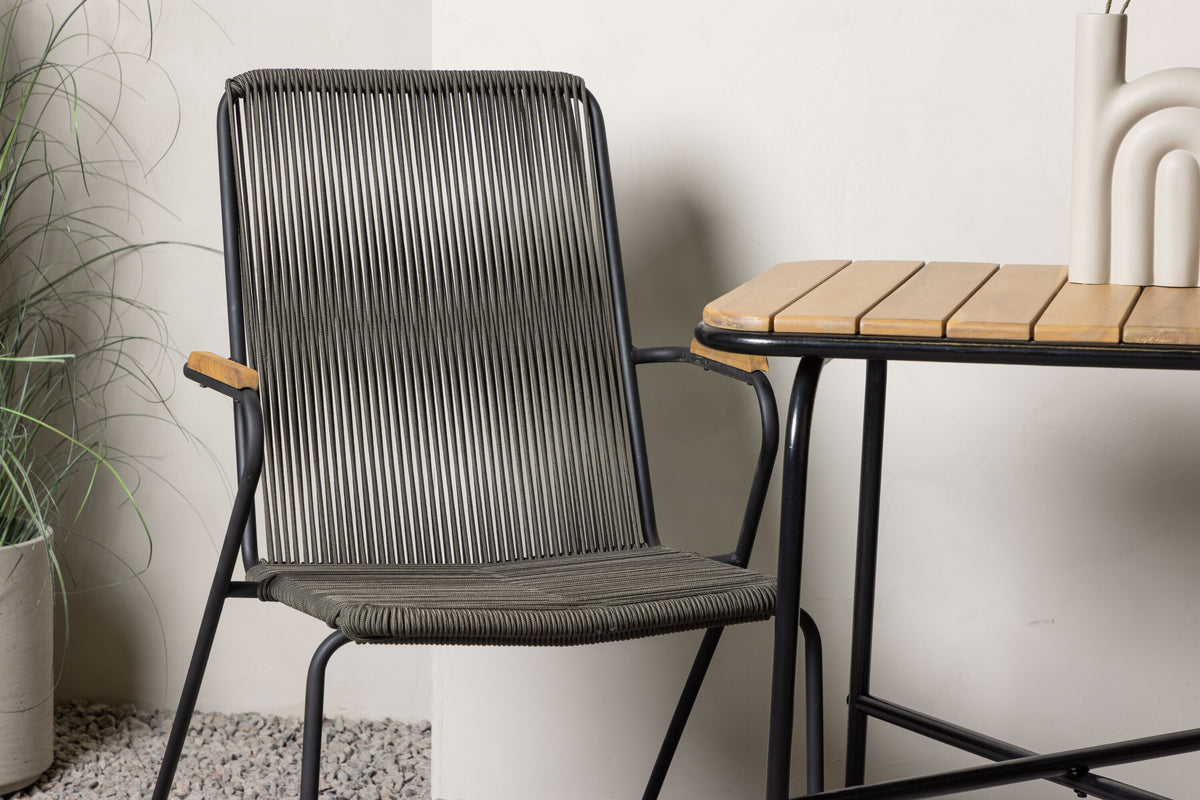 Holmbeck Rektangulär Matgrupp – Bord: 74x70x88 Stol: 63x93x60